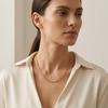 Simple Small Square Chain Necklace, Versatile And Cold Wind Women'S Daily Casual Fashion Accessories Nc-2671