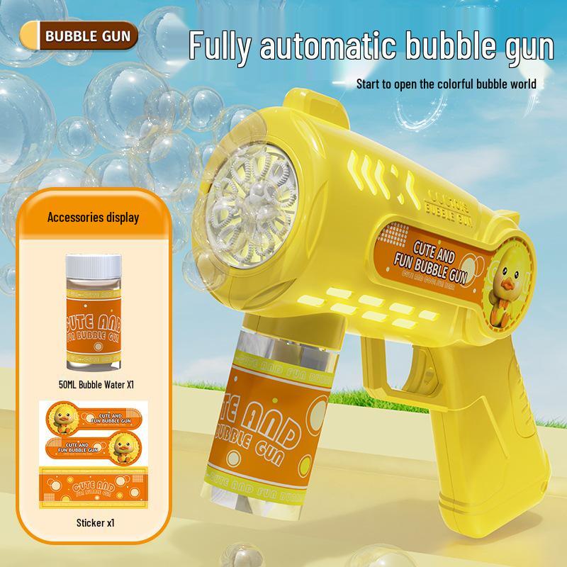 2025 Automatic Gatling Bubble Gun: Trendy Handheld Toy for Kids