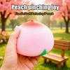 Giocattolo Rilassante Pesca Succosa Simulazione Pesca Rosa Gialla Giocattolo da Spremere Decompressione Forma di Frutta Giocattolo Sensoriale Fidget