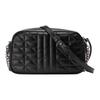 Gucci GG Marmont Series Logo Striped Chevron Quilted Leather Camera Bag Women Shoulder Bag Black 447632-UM8BN-1000