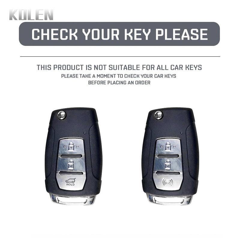 TPU Car Flip Key Case Cover Shell Fob For Ssangyong Kyron 2 Sanka Actyon Korando Tivoli 3 Buttons Key Protective Holder Keychain