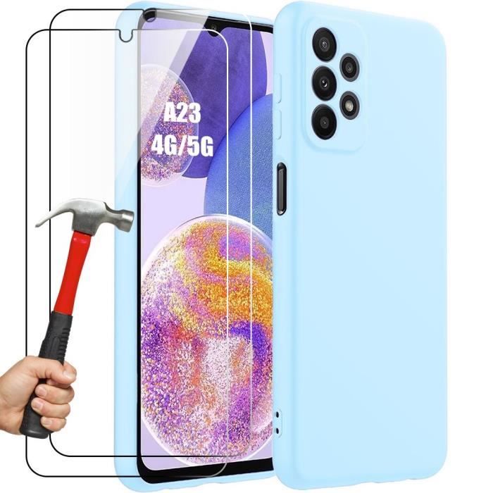 Coque et Verres Trempés - BOOLING - pour Samsung Galaxy A23 5G - Protection Ultra Slim - Antichoc - Anti-Rayures