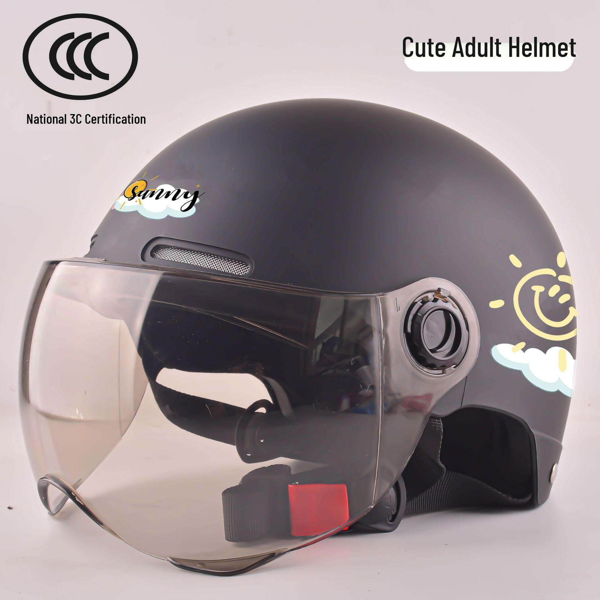 3C Certified Dual Visor Summer Electric Motorcycle Helmet for Men and Women 3C Upgraded Helmet