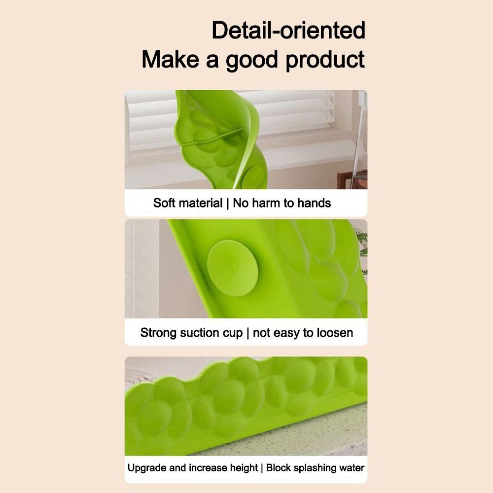 Plum Blossom Sink Backsplash Sink Water Barrier Strip Washbasin Partition Kitchen Splash Guard