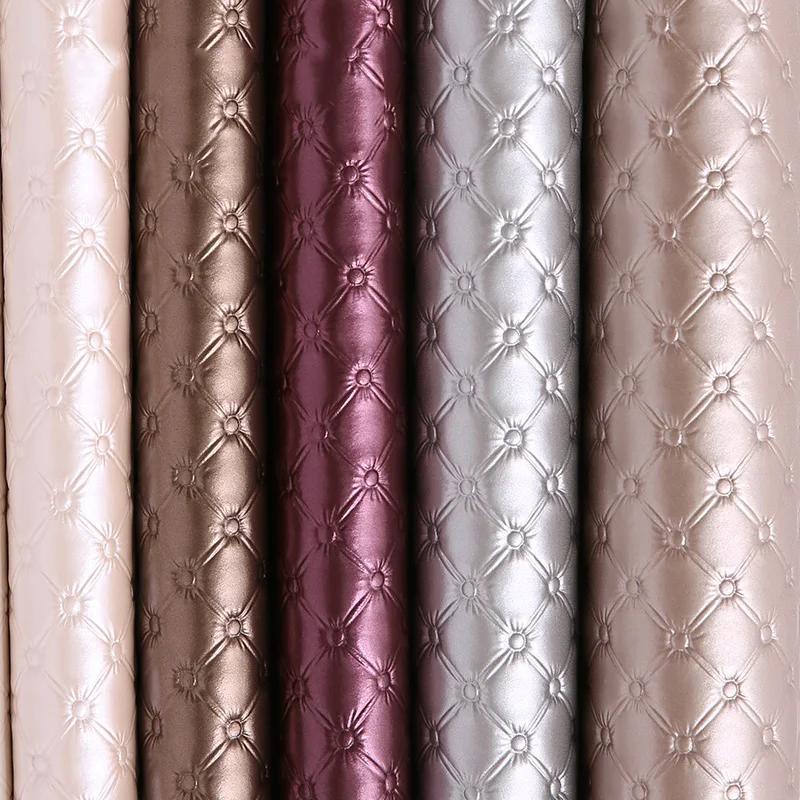 100x138cm Artificial Synthetic PU Leather Fabric For Diy Background Wall Sliding Door Bedhead Upholstery Decor Material