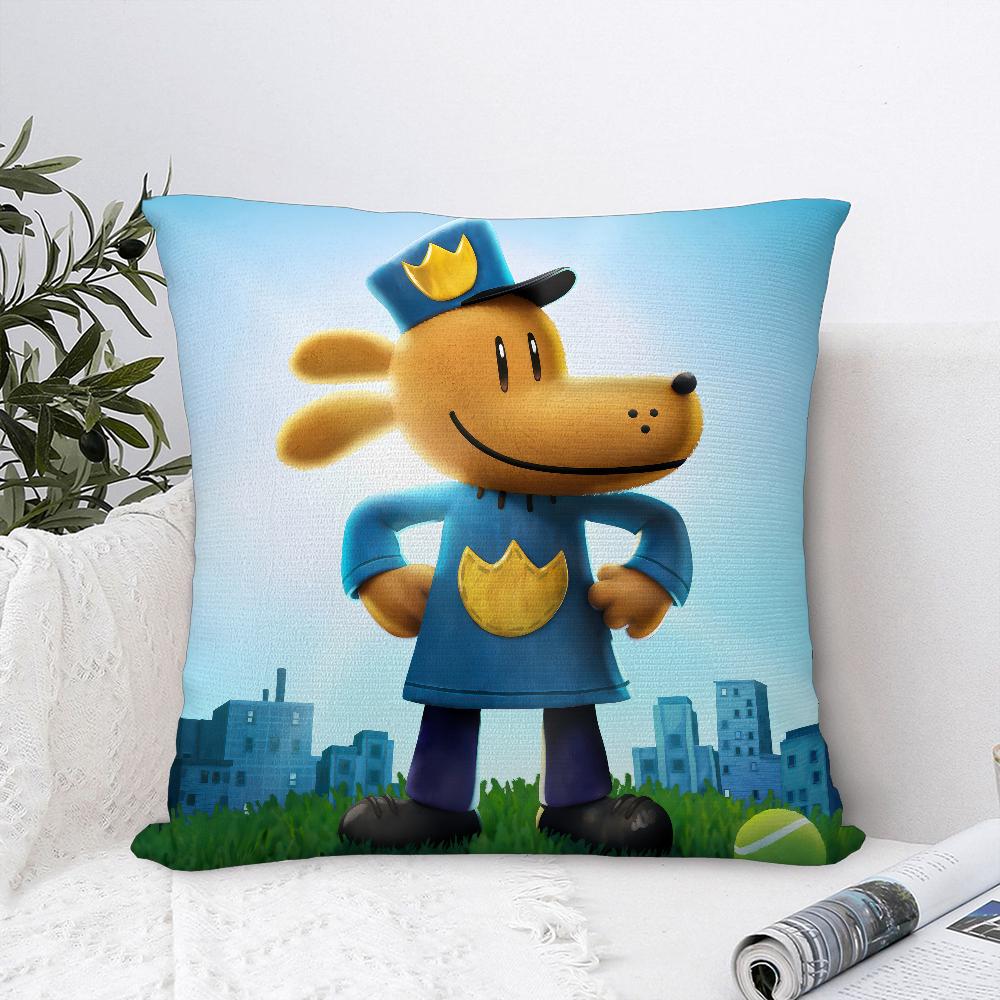 Comic Cartoon D-Dogmans Kissenbezug Sofa Dekorative Zuhause Doppelseitiger Druck Plüsch Quadratische Wurfkissenbezüge Kissen Dekor Bezug