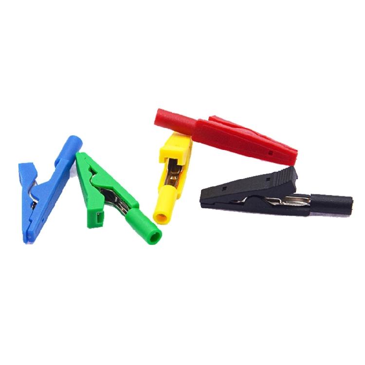 2mm 10A Insulated Alligator Clip Premium Copper Construction Secure Electrical Testing Clamps for Engineers