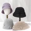 2025 Y2K Beach Korean Bow Hat Summer Women Visor Bucket Hat Fisherman Hat Hand Weaving Panama Girl Fishing Handmade Sun Hats