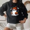 Halloween Ghost Sweatshirt Cute Halloween Pullover Halloween Women's Hoodie Spooky Season Tee Trick or Treat Sweatshirts