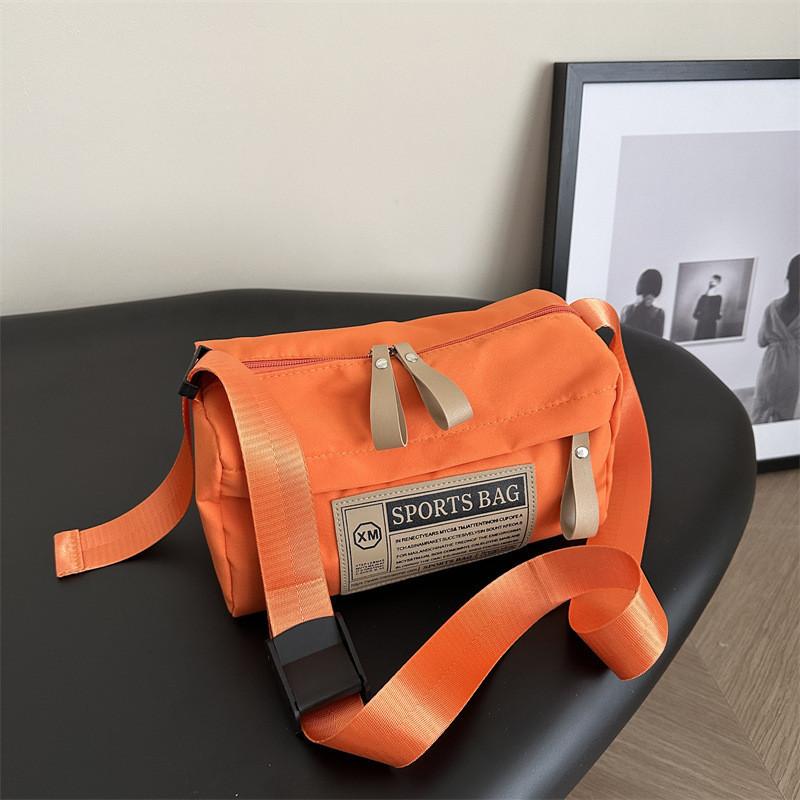 Stilvolle Oxford-Stoff Runde Fass-Tasche für Damen Trendige Lässige Umhängetasche