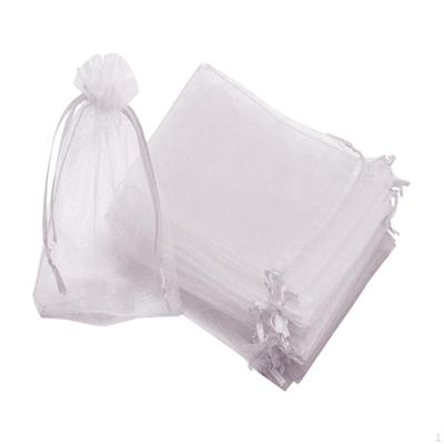 100 Pieces Fruit Protection Bags Cover Organza Mesh Barrier Gift Bag for Apples
