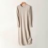 Women Sweater Dress 100% Wool MODERN NEW SAGA O-neck Knit Long Pullover Winter Jumpers Wool Long Dress Female