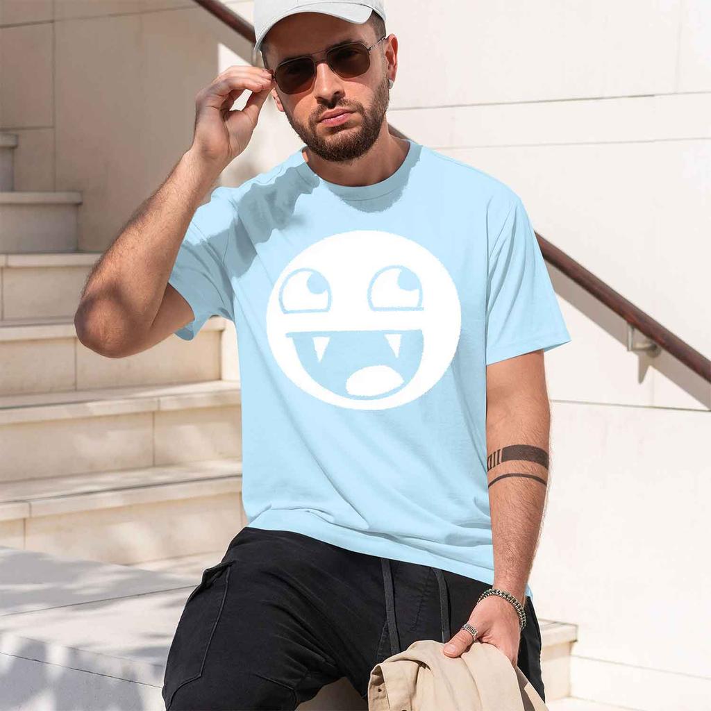 2026 New Mo Kun Epic Face Funny Tee High Quality 100 Cotton Crew Neck Casual Summer Tshirt For Unisex And Unisex
