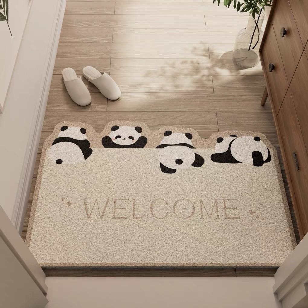 Cartoon Style Wear-Resistant Entrance Door Mat - Easy To Clean Silk Loop for Scraping Mud and Wiping Shoes.
