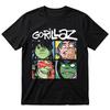 Gorillaz Band Graphic TShirt 90s Alternative Rock Cartoon Band Tee Indie Top