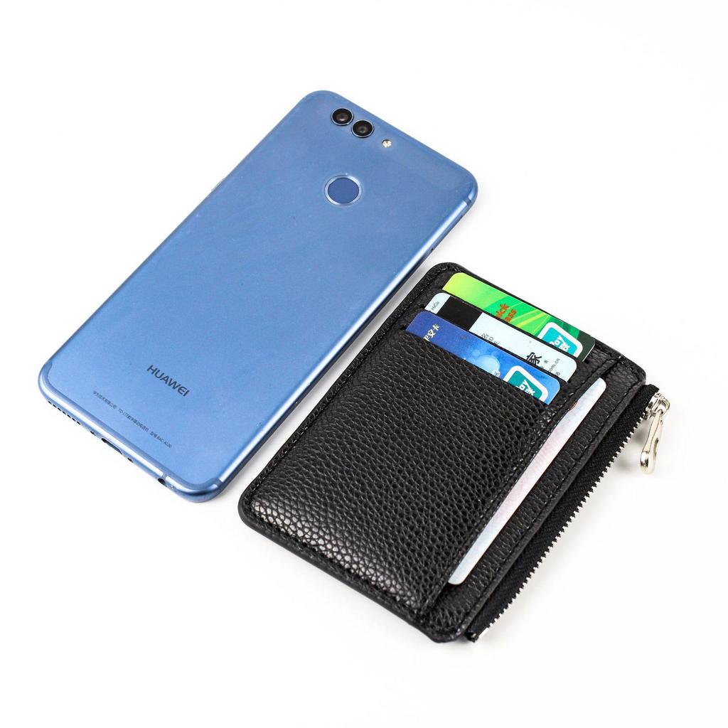 2023 Hot-Selling Lychee Pattern Zipper Coin Purse with Multi-Card Slots