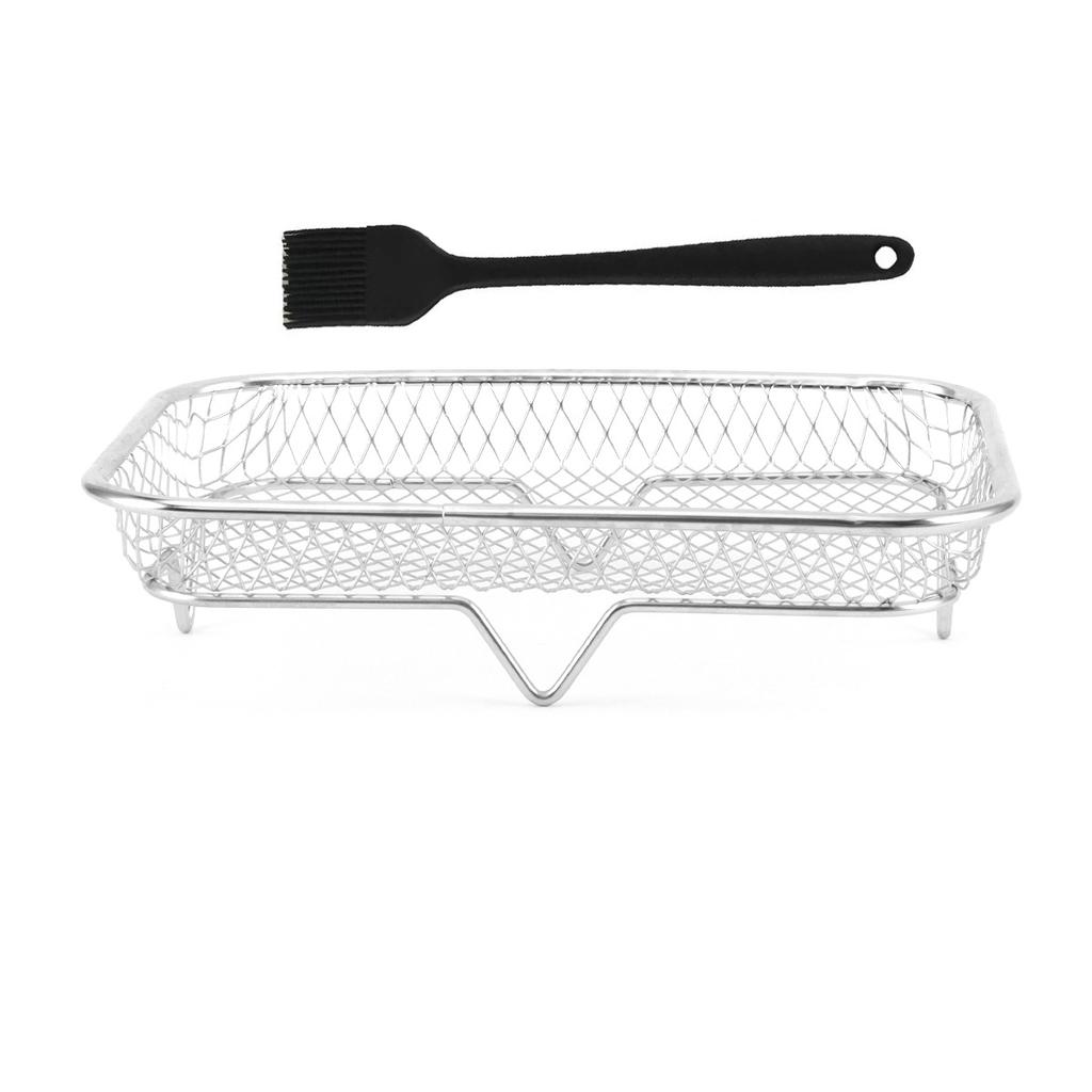 3Layer Air Fryer Racks Stainless Steel Basket Tray Stackable Multifunctional Durable Ovens Racks Air Fryer Accessories