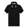 GDS P003 40 Fine Pearl Inner Plaid Collar Polo Men's