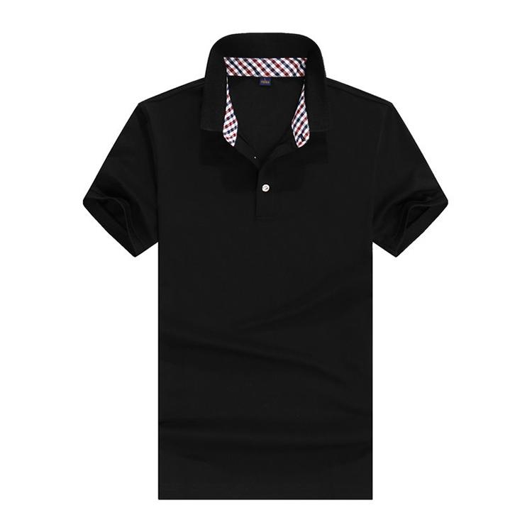GDS P003 40 Fine Pearl Inner Plaid Collar Polo Men's