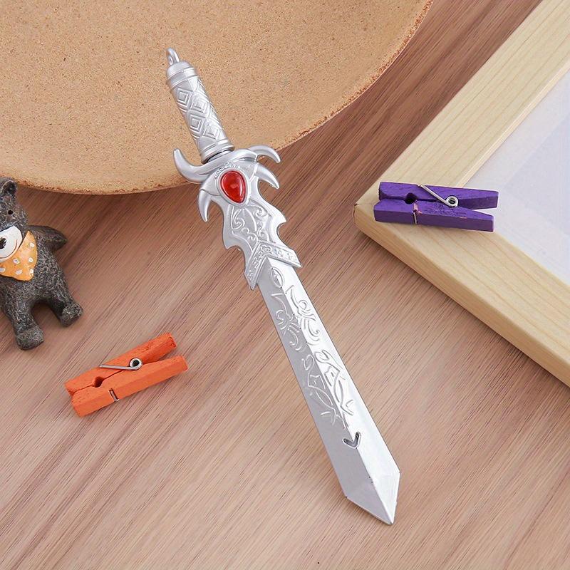 Back to school season 1Pc 0.5mm creative demon-suppressing sword gel pen cute stationery sword water-based pen cartoon weapon shape signature pen