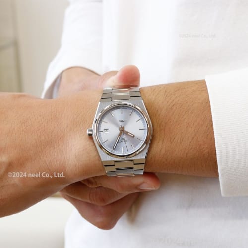 Tissot PRX Men's Watch with Bracelet and Light Blue Dial, Officially Imported, Model T1372101135100