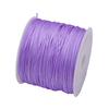 50Yds 0.8mm Crafts Nylon Cord For Jewelry Making Beading Braided Nylon Satin String for Bracelets Rattail Trim Chinese Knot