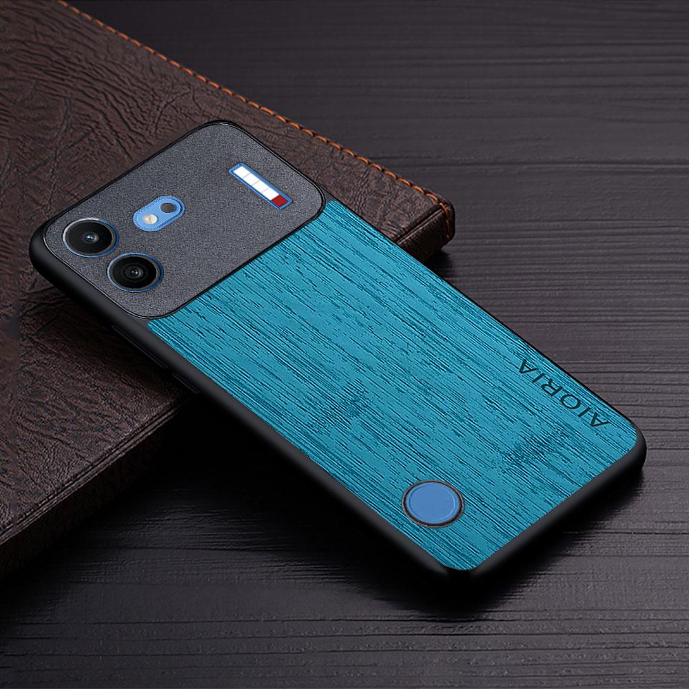 Case for Nothing Phone 4b Straight Wood Grain PU Leather Phone Cover for Nothing Phone 4b Case