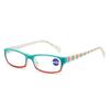 Retro Square Reading Glasses Fashionable Multi-colour Spring-loaded Legs Anti-Blue Light Glasses Men Women Presbyopia Glasses