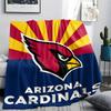 Arizona Cardinals Print Flannel Blanket, High quality Comfortable for All Seasons, Home Decor, Warmth and Comfort, Perfect for Christmas Gifts