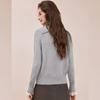 Women's French Elegant Pearl Floral Knit Sweater
