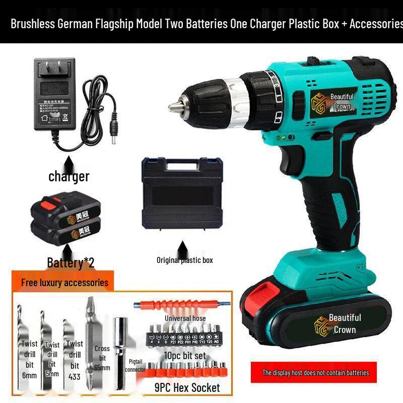 Industrial Grade Dual-Speed Rechargeable Lithium Hand Drill & Electric Screwdriver