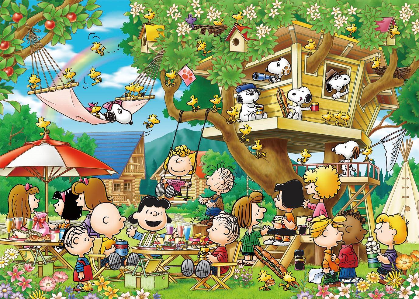 Пазл Epoch 3000, маленькие детали, PEANUTS Домик на дереве с билетом для подсчета очков (73х102см) 21-107 Клей, Шпатель,