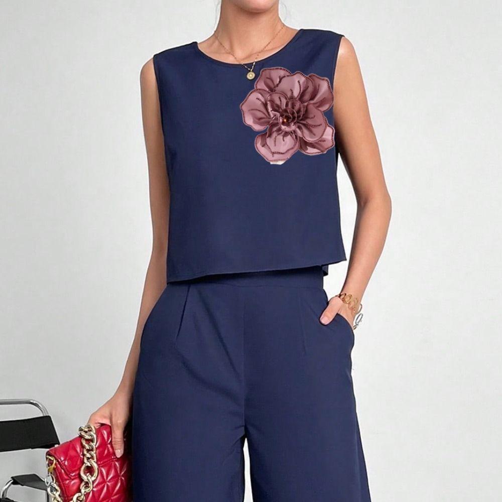 Badge Suit Collar Pin Korean Style Rhinestones Brooch Fashion Large Flower Camellia Brooch  Women