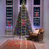 Christmas Decoration  Santa Claus Climbing Ladder Room Decoration Home Outdoor Garden Cristmas Tree Ornement Gift LED