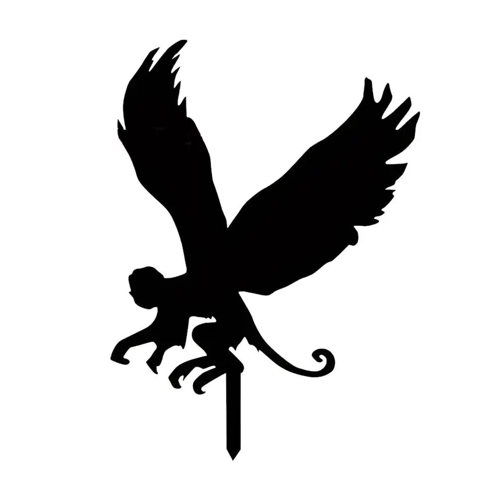 

Металлические украшения в виде летающих обезьян, кованое железо, украшение для карнавала на Хэллоуин, украшение на стену в стиле ужасов, сад во дворе чёрный