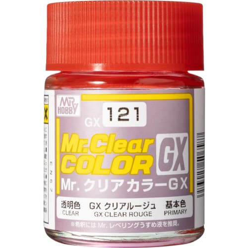 

GSI Creos GSI Creos Mr. Clear Color GX Clear Rouge 18ml Model Paint GX121