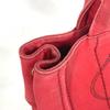 PRADA Logo Canapa SS MINI Bag Tote Bag Hand Bag Canvas Red