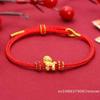 2026 New Year Zodiac Horse Chinese Style Lucky Braided Rope Bracelet Adjustable Red Thread String Blessing Jewelry