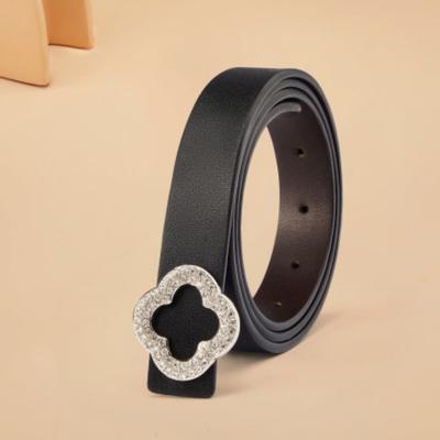 New Women's Belt Genuine Leather Thin Belt Casual Versatile Jeans Belt Suit Pants Decorative Korean Trousers