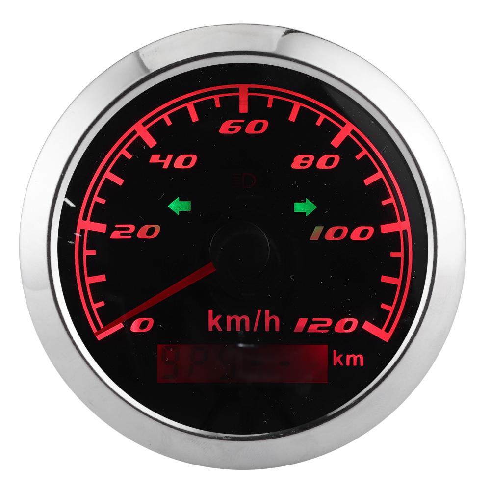 932V 3.3in GPS Speedometer 120Km H IP67 Waterproof AntiFog Gauge for Car Motorcycle