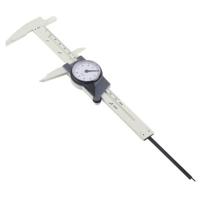 0-150mm Plastic   Vernier Caliper Ruler Gauge Roofessional Measure Tool (White)