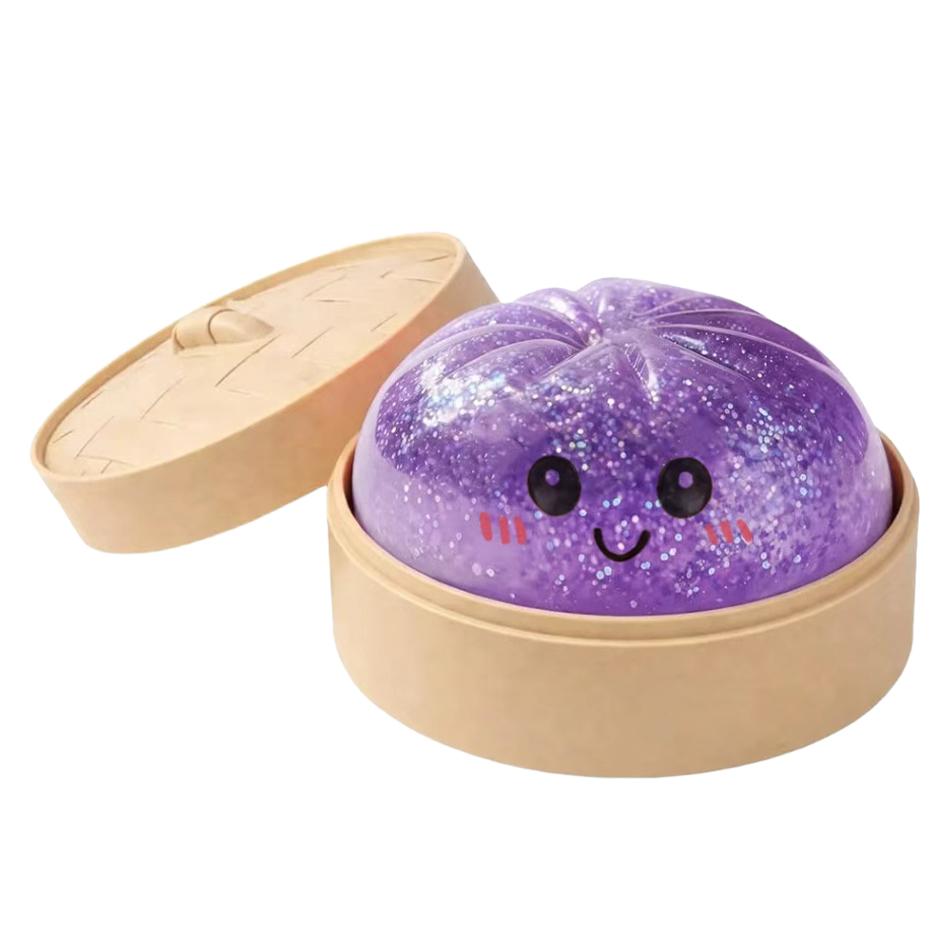 Scatola Misteriosa Raviolo Glitterato: 6 Palline Antistress Colorate Casuali, Giocattolo Sensoriale Estetico per Scrivania, Regalo Creativo Fidget per Ufficio