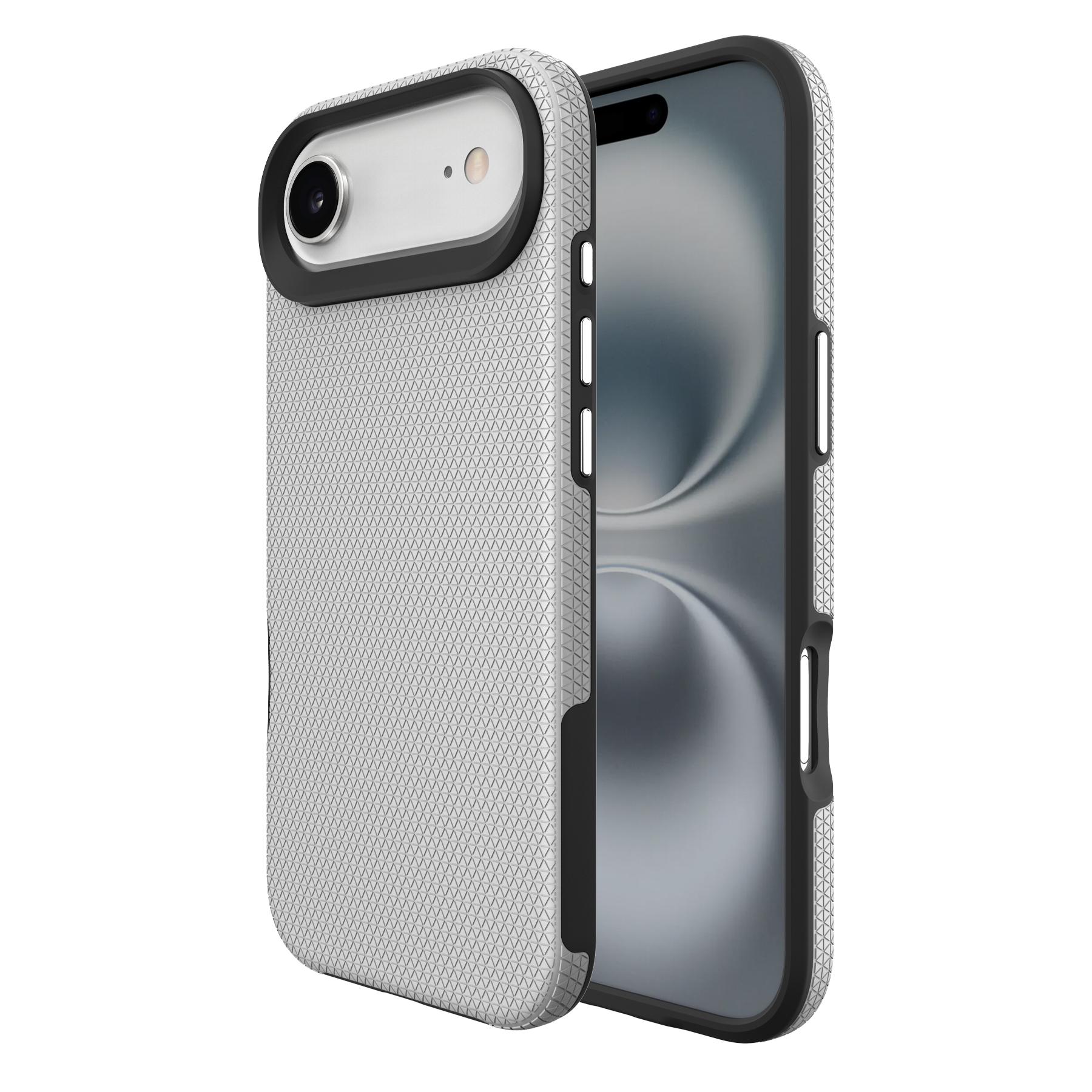 

For iPhone 17 Air Case TPU+PC Four Corner Anti-Drop Phone Cover Silver