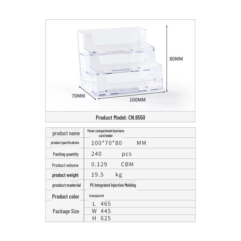 Transparent Ballot Box for Opinion Collection, Elections, Exhibitions, and Business Card Storage