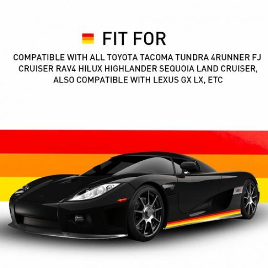 2X TRI-COLOR Side Rocker Decal Stripes Vinyl Sticker For All Toyota Tacoma Lexus