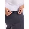 Flexible, geraffte Umstandsstrumpfhose mit verstellbarer Taille und Flanellbein