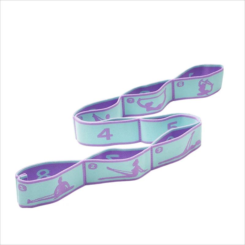 Durable And Safe Resistance Band Yoga Auxiliary Stretching Belt Adult Latin Training Elastic Bands Beginner Pilates Dance Loop Fitness Tension