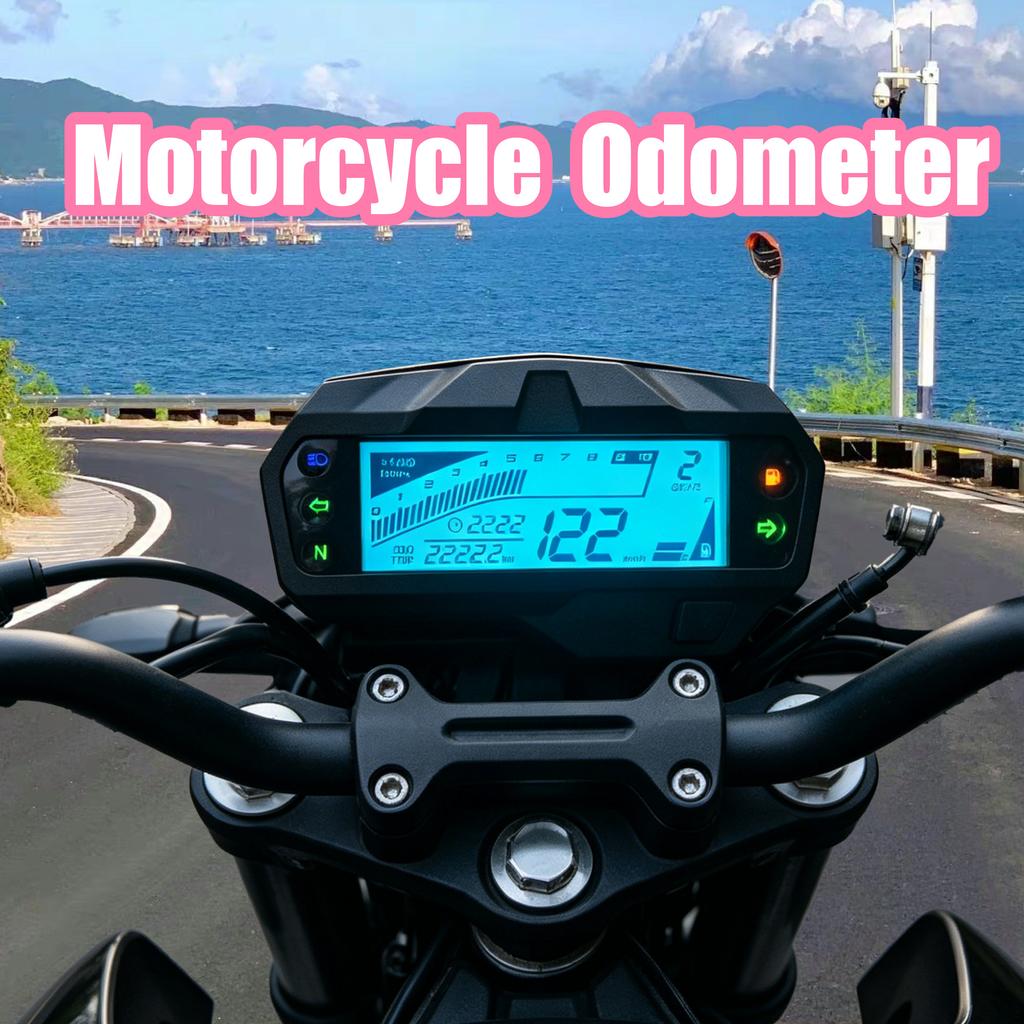 Upgraded LCD Motorcycle Accessories Speedometer Moto Digital Display Tachometer Dashboard With Gear for Yamaha Fz Fi V2 150