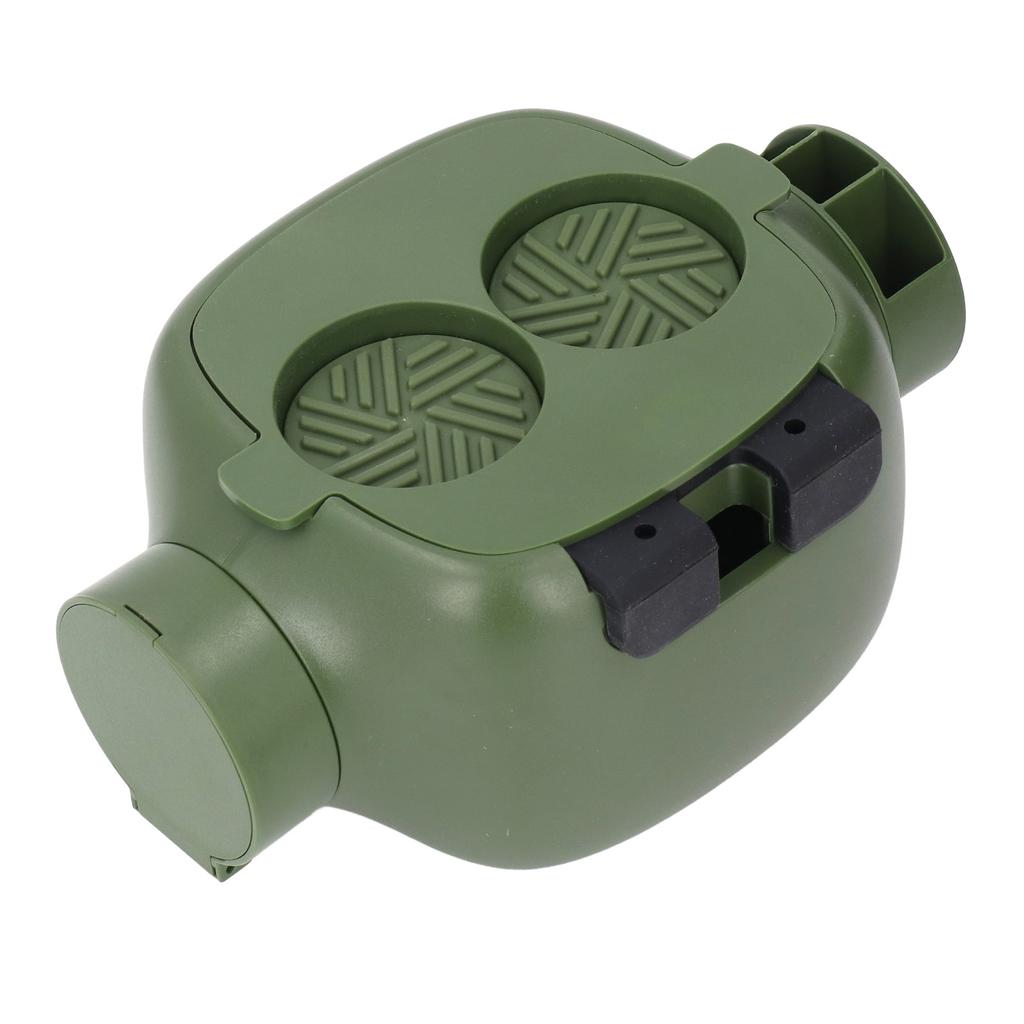 Mini Coffee Knock Box ABS Plastic Portable Coffee Ground Bin for Cafe Bar Kitchen Green