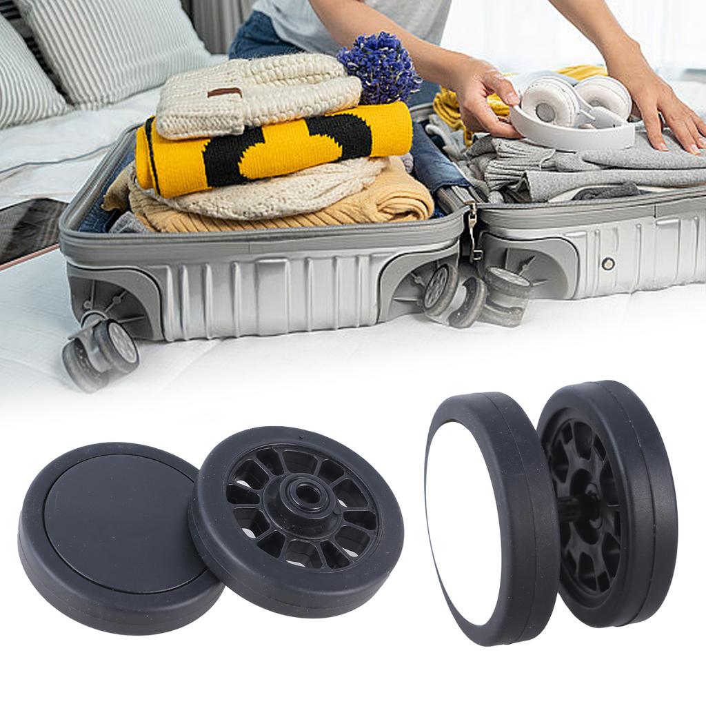 Set of 8 Travel Luggage Suitcase Replacement Wheels 55x12mm Plastic Caster Wheels Repair Kits Shelf Replacement Wheels